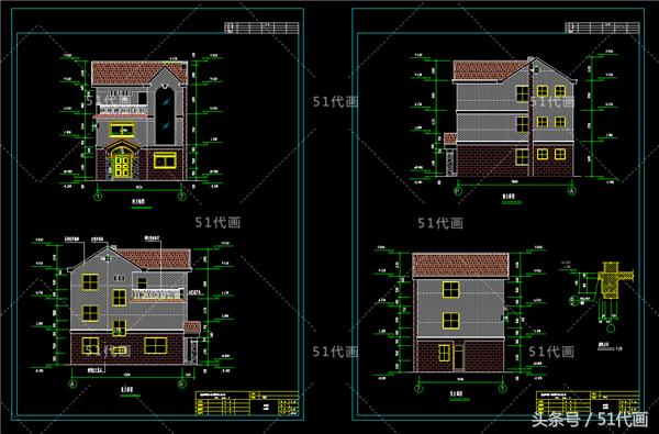 推荐3款农村三层别墅设计图，简洁大方，适合农村自建！