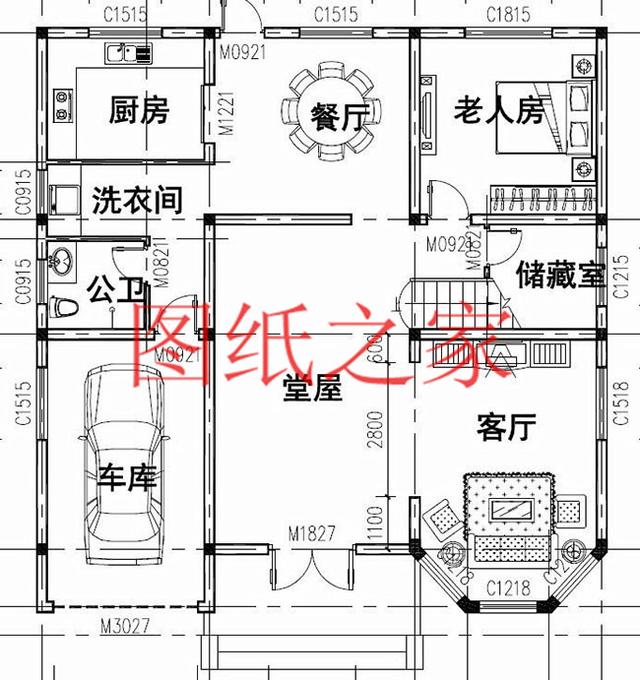 新颖别致的二层农村别墅，占地130平米，盖起来绝对有面子！