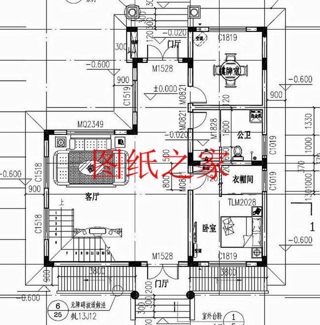 新颖别致的二层农村别墅，占地130平米，盖起来绝对有面子！