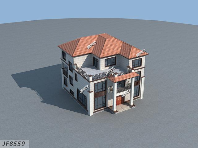 三层新中式别墅设计图，家家户户都能建，布局又实用。