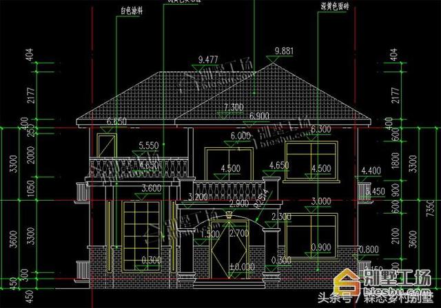 二层简欧别墅设计图，结构简练大方，造价还实惠，建房也不会有太大经济压力。