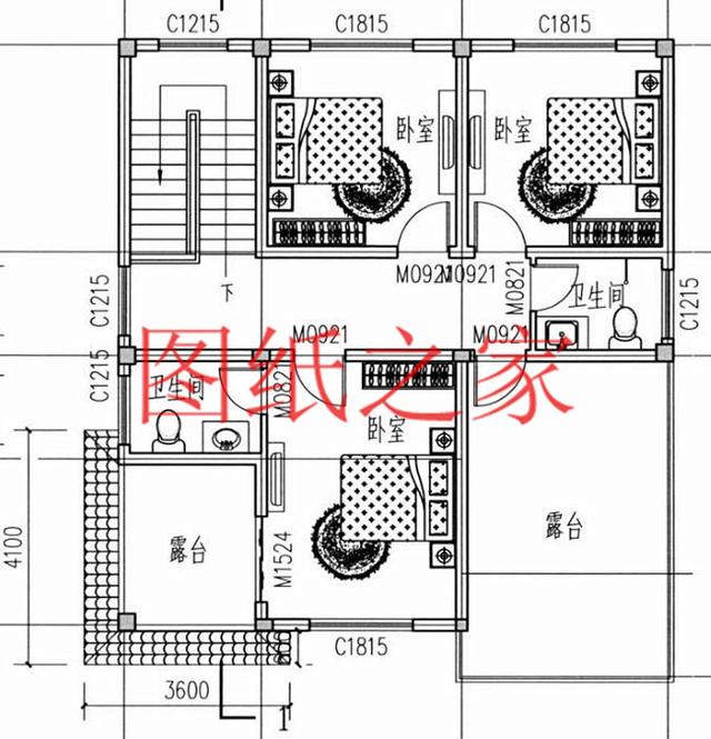 3款占地110平方米多卧室设计的别墅设计图，人口再多也住的下！