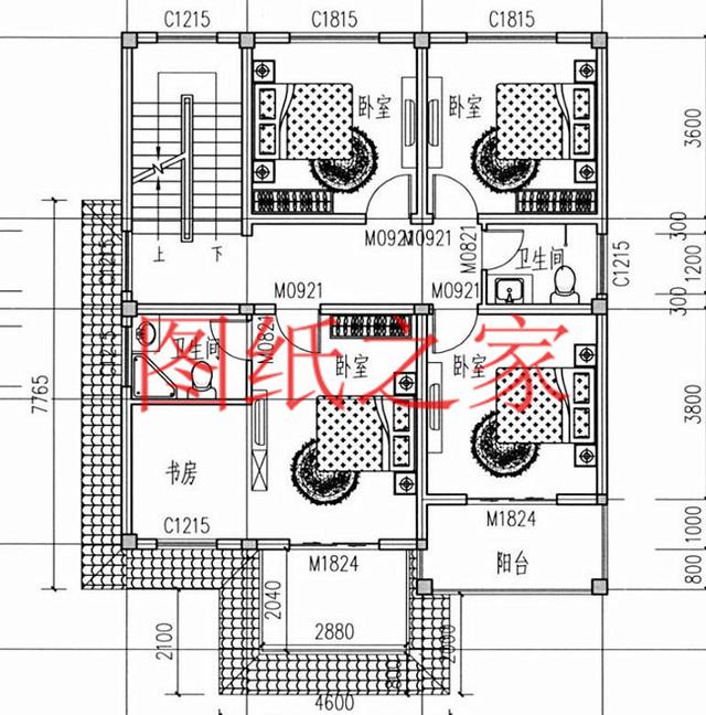 推荐3套农村三层别墅，110平方米多卧室设计，人口再多也住的下！