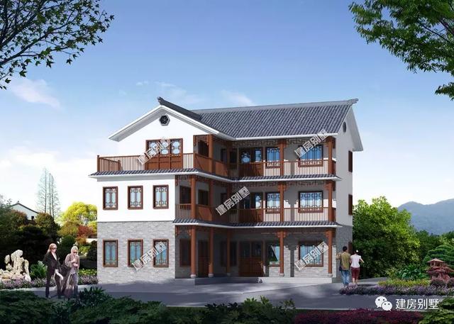 两款新三层中式别墅设计图，建一栋会显得更有意义和有经济价值！