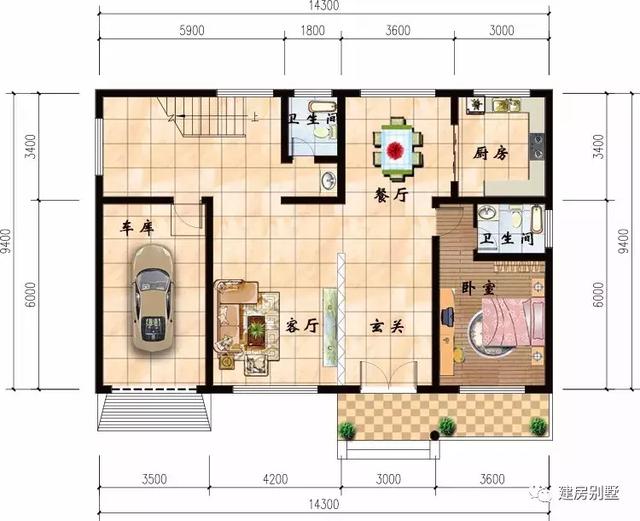 面宽都14米多的农村自建房，都配有车库，生活很方便