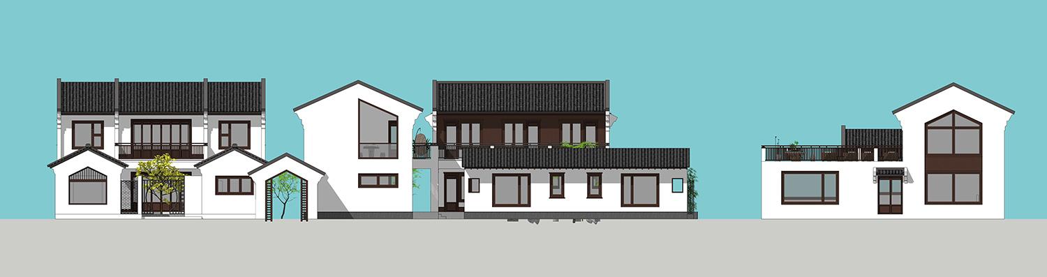 新中式民俗别墅设计图，可用于民宿，也可商用。