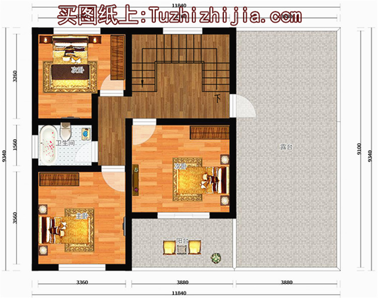 农村自建二层楼房设计图及效果图