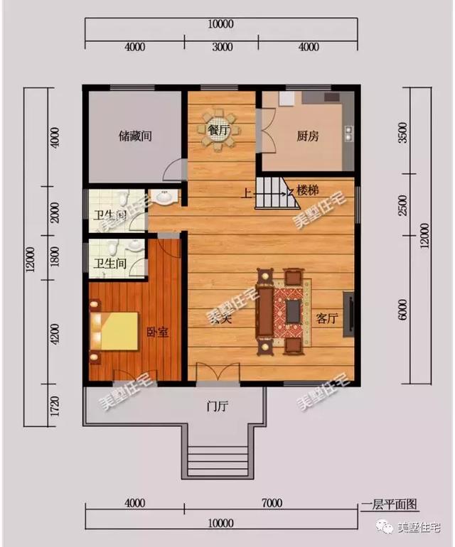 4套占地120平左右的农村别墅，美观实用，家家户户都能建