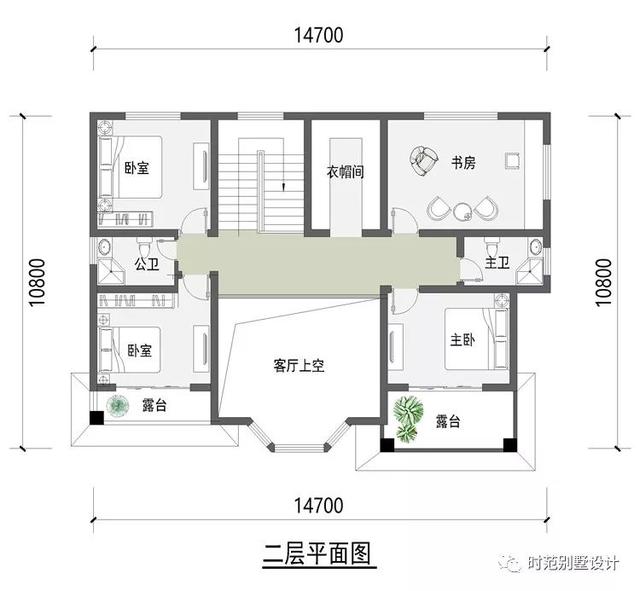 两层欧式小户型别墅设计图，挑高客厅+衣帽间，高端上档次。