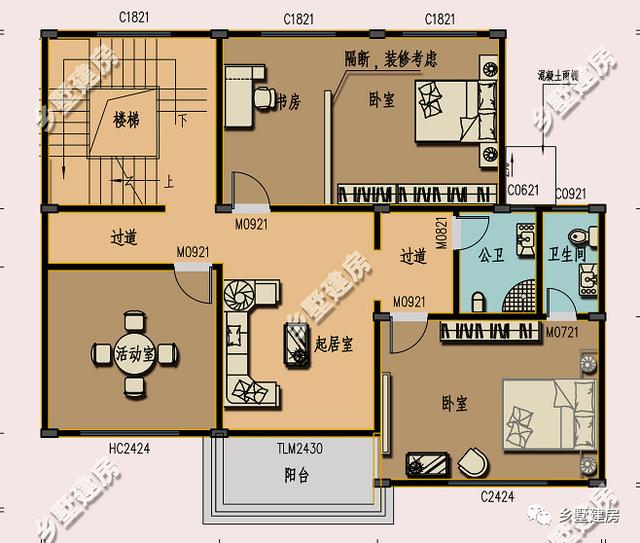 农村自建房二层半设计，顶楼是个大仓库，农家‘黄金’尽情堆！