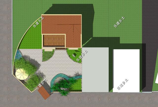 江西九江欧式别墅设计图，不规则地形，也能建造的这么完美！