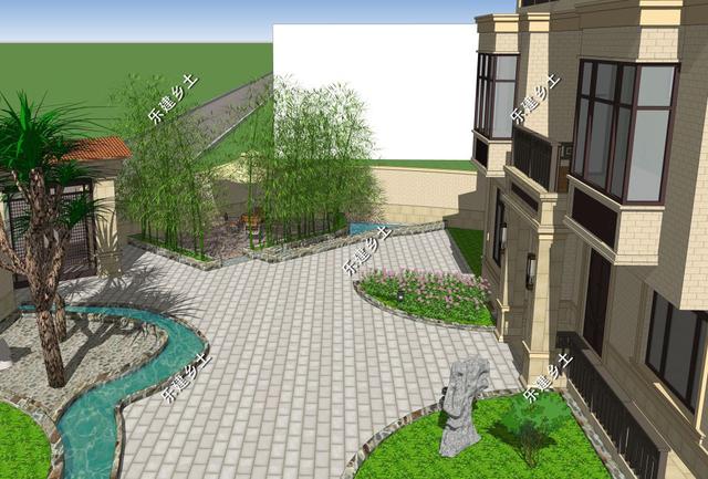 江西九江欧式别墅设计图，不规则地形，也能建造的这么完美！