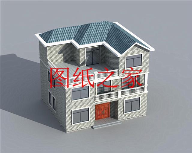 大众喜爱的三层别墅设计图，120平米，喜欢就带回家建造吧！