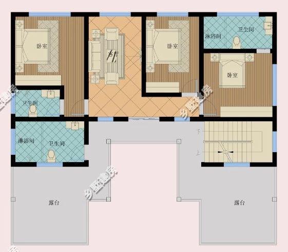 三层中式别墅设计图，新式四合院设计，我们自己的风格！