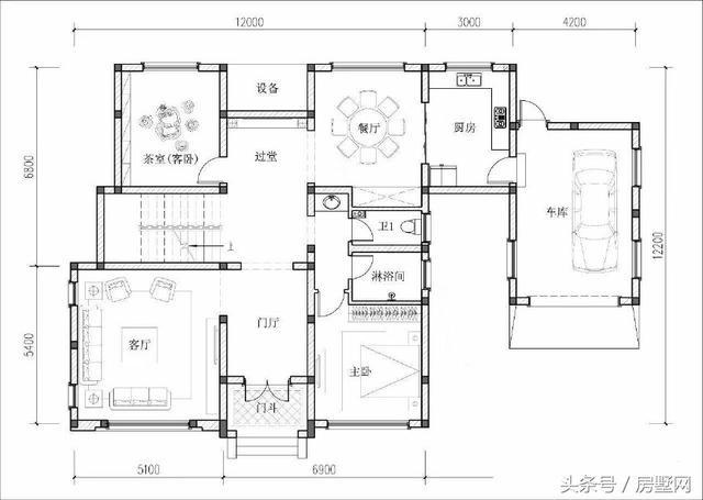 19.2×12.2米简欧风格别墅设计图，低调大气，保证你看了会有回家建房的欲望