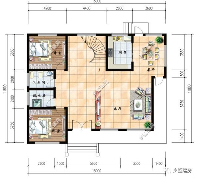 两款二层农村自建房，一款现代简约风，一款田园风，50万就能盖出100万的效果，人人都眼红！