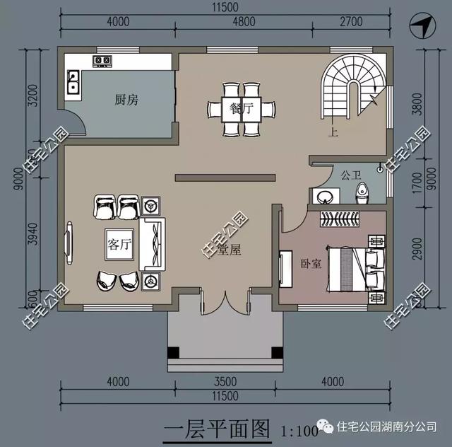 9米×11米三层经典欧式别墅设计图，精致漂亮，布局合理