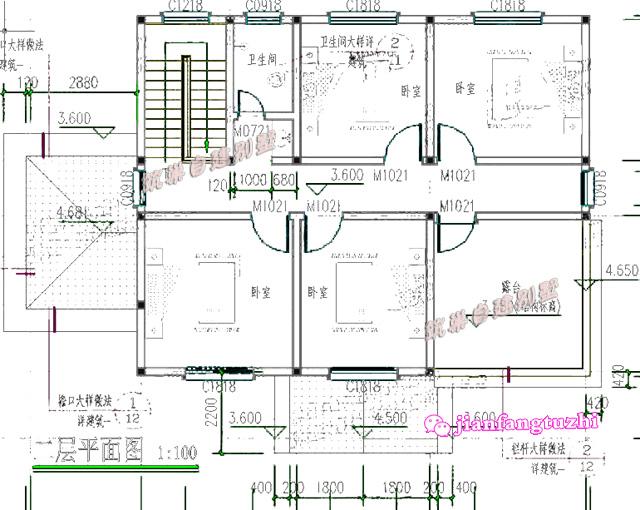 3套15x10米农村二层别墅设计案例CAD图，为什么很多人钟情第2款？