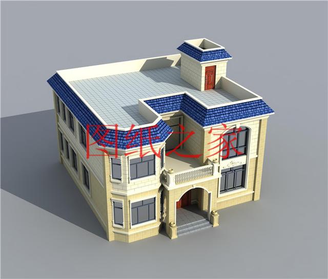 开间比较小可以试试这么建房，分享4套功能齐全的二层别墅设计