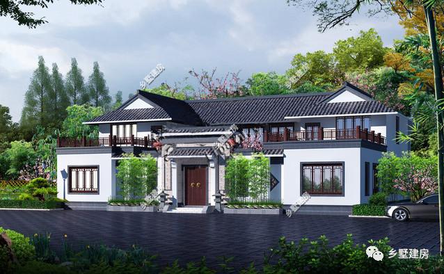 两款新中式农村别墅设计图，喜欢就收藏留着用吧！