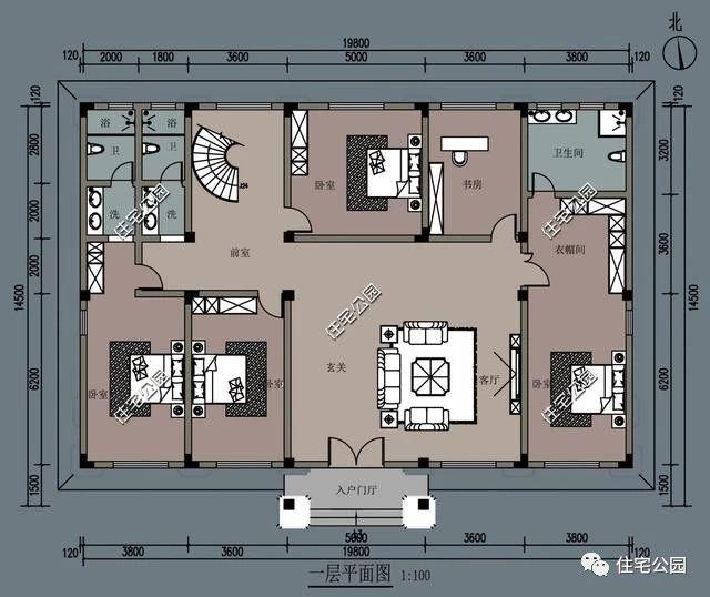 经典欧式别墅设计图，卧室足有12间，再也不怕没地方住！