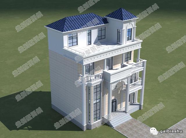 2款新出四层农村自建别墅设计图，造价40万以内。