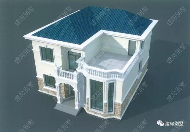 漂亮精致的两层复式别墅设计图，独特的造型，正在热卖中.....