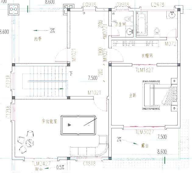 方正户型别墅设计图，12×12带卧室套房，您值得选择！