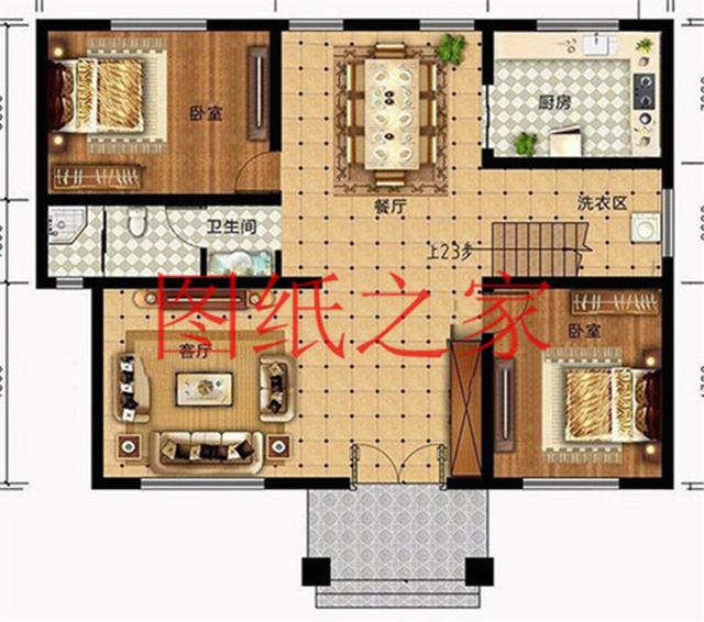 简约美观、经济实用的二层别墅设计图，非常符合您建房的实际需要！