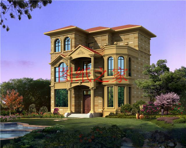 30万三层别墅设计图，100平米的方正户型，舒适宜居、美观大气！