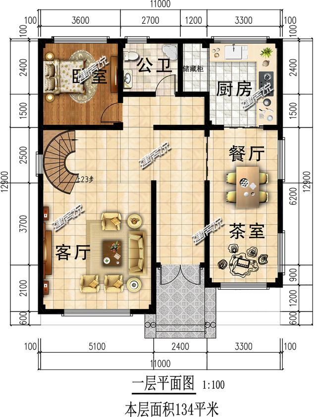 2栋三层简欧别墅，外型极美，第二款带车库很实用