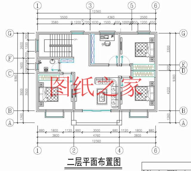 户型方正的二层别墅，占地120平进深9米多，非常符合农村需求！