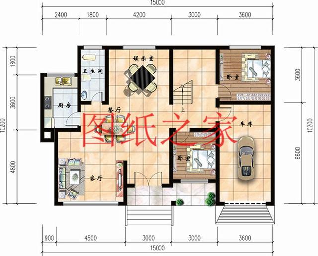 3套15X10米的二层小别墅，造价只要25万元，省钱又实用！