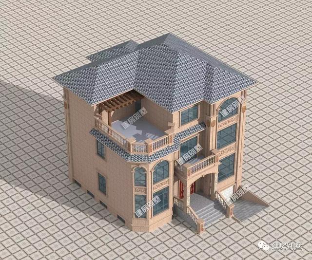 这套别墅设计带地下室和多边形采光窗，一辈子建一栋，怎能不建好点？