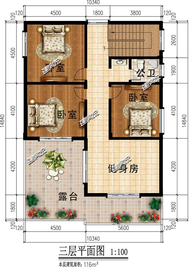 三层新中式农村自建别墅，外型简约庄重大方，很不错！