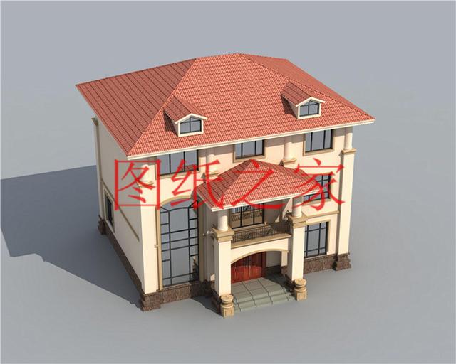 12X12米农村三层别墅，经典大气又实用，这样的设计你喜欢吗？