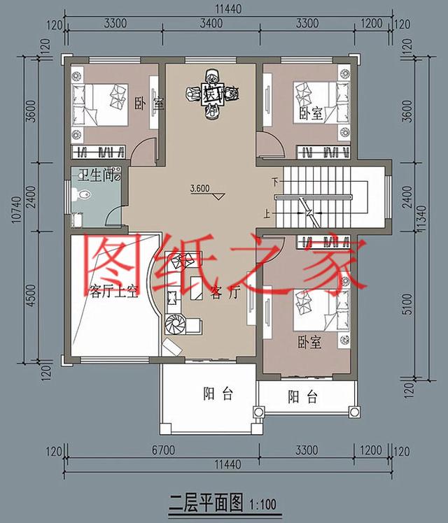 12X12米农村三层别墅，经典大气又实用，这样的设计你喜欢吗？