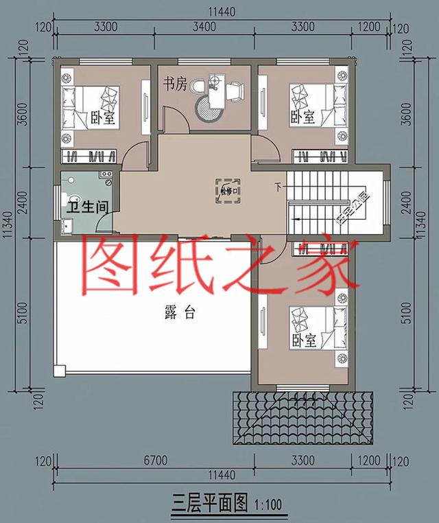 12X12米农村三层别墅，经典大气又实用，这样的设计你喜欢吗？