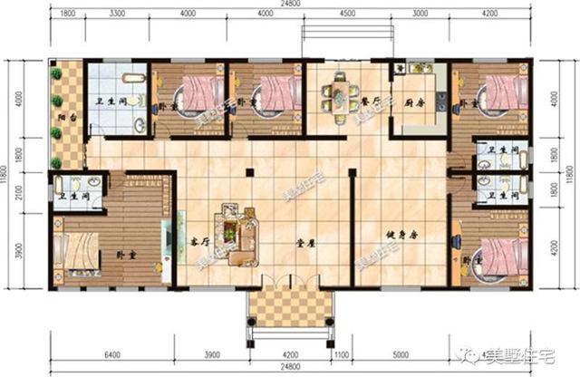 农村建房还是平层好，5套平层别墅，建3只要11万！