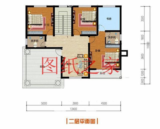 13X11米二层别墅，占地140平米造价只要25万，非常美观实用！