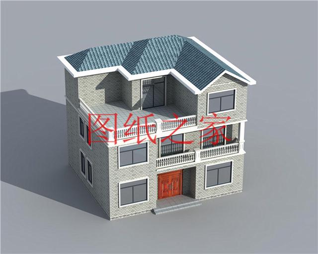 12x10米欧式三层别墅，生活和娱乐兼顾，非常简洁实用！