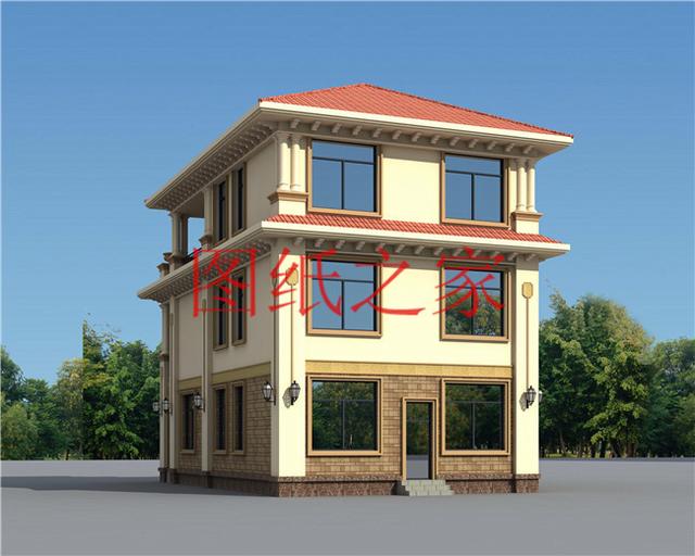 8X15米三层别墅设计，小面宽也能盖出漂亮别墅，你觉得怎么样？
