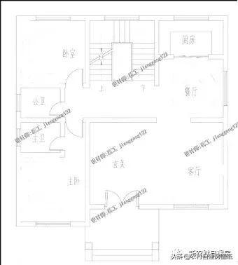 120平的农村自建别墅设计图，户型方正在哪里都能建，第3套进深10米让人刮目相看