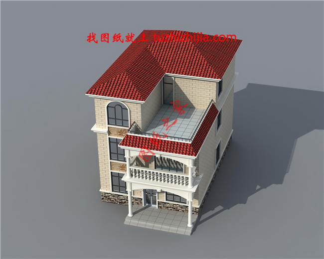 100平米三层自建房屋自建别墅设计图
