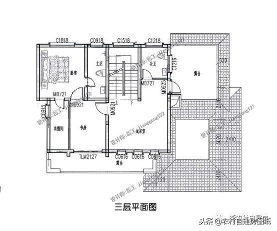 农村又一典范之作，三层别墅占地150平，有钱一定要建的别墅豪宅