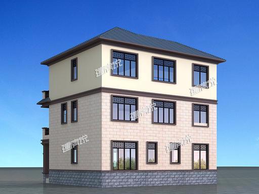 中式三层别墅设计图纸，难得的好户型，主体造价只要40万