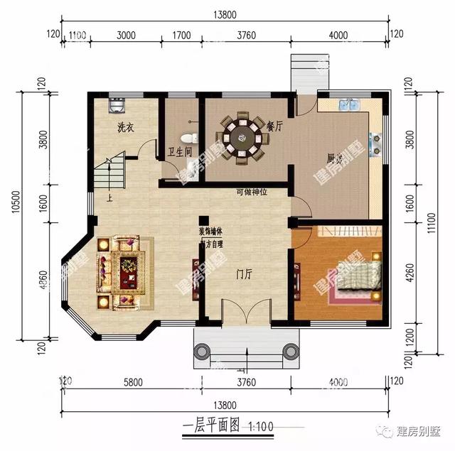 面宽13.8米的三层别墅图纸，第一套豪华，第二套湖南人都爱