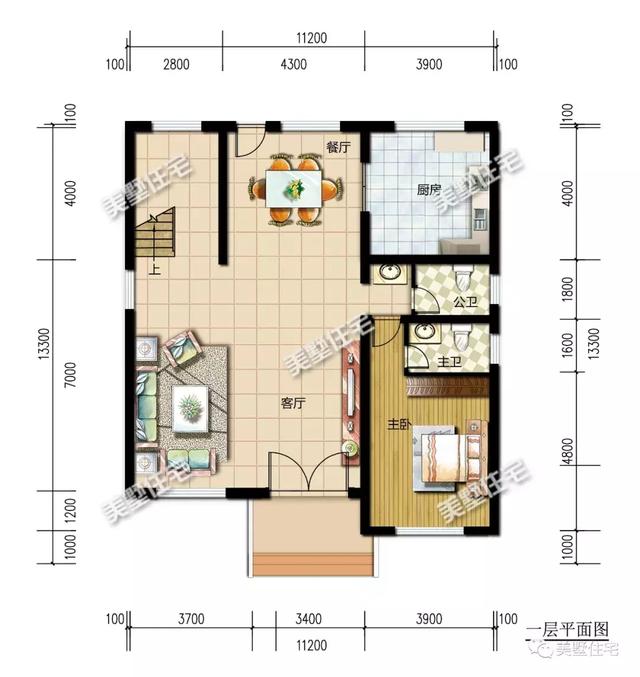 三层经典别墅设计图，户型方正，7卧6卫，一家人居住，共享天伦之乐。