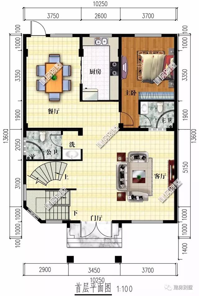 三层带地下室楼房设计图，外观精致漂亮，是大户人家！
