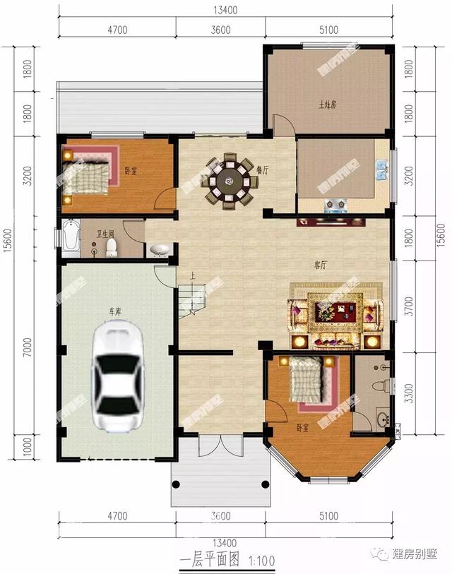 带车库的两款二层别墅设计图，经济实用，生活更方便！